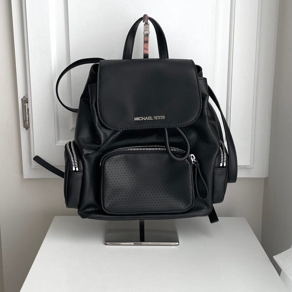 Brand New Michael Kors Black Mini Backpack